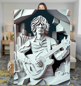 Symphony of Music Sherpa Blanket